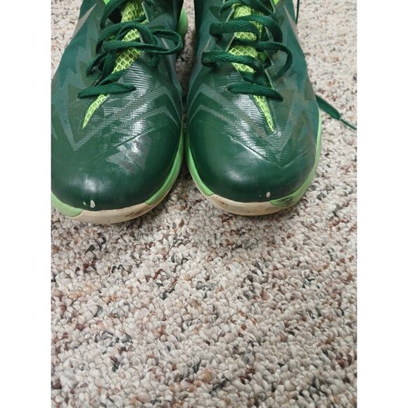 Nike Lunar Hyperquickness TB Men’s Green Basketball Shoes Sz 15 #652775-303 EUC - Picture 8 of 13